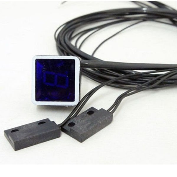 Blue LED Display Motorcycle Universal Digital Gear Indicator Shift Lever Sensor
