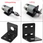 Aluminum Metal Right Angle Bracket Fixed Base for NO.775 Motor High Hardness coi