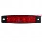 10x 24V SMD 6 LED Red Rear Side Marker Light Position for Truck Trailer Lorry
