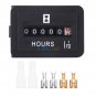 DC 6-80V Mechanical Hour Meter for Diesel Gasoline Engine Generator Motor HM001