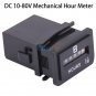 DC 6-80V Mechanical Hour Meter for Diesel Gasoline Engine Generator Motor HM001