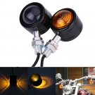 Left&Right Universal Motorcycle Bike Amber LED Turn Signal Light Indicator Lamp