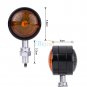 Left&Right Universal Motorcycle Bike Amber LED Turn Signal Light Indicator Lamp