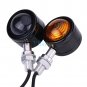 Left&Right Universal Motorcycle Bike Amber LED Turn Signal Light Indicator Lamp