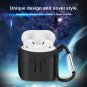 Silicone Shockproof Protective Cover Case Keychain For Apple/AirPods Earphone