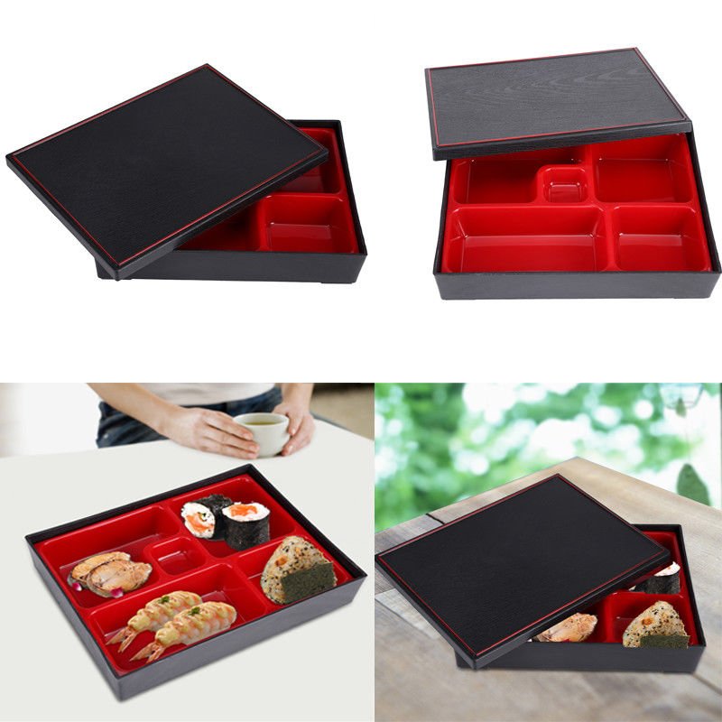 Non-toxic Office Lunch Boxes Food Container Japanese Style Wood Storage Box