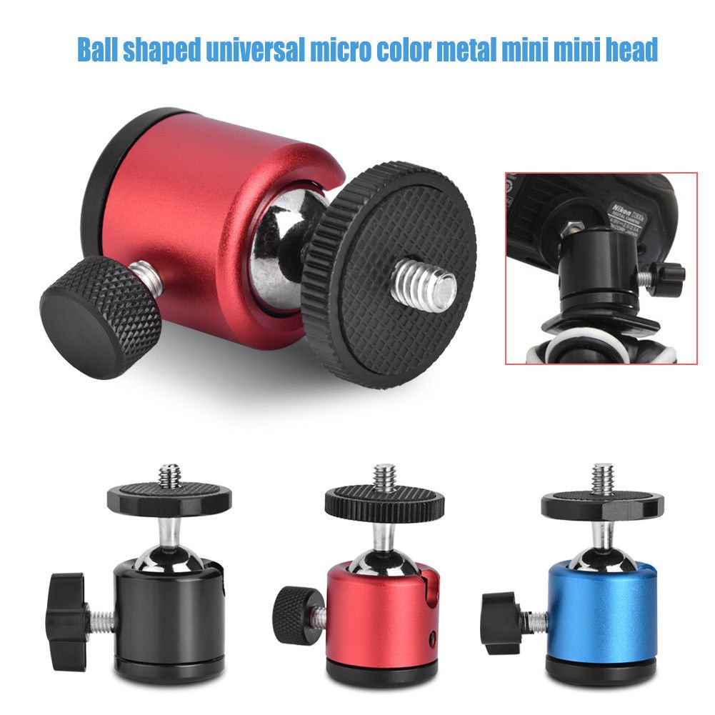360&Acirc;&deg;Swivel 1/4" Screw Mini Ball Head Bracket Holder For Mount Tripod DSLR Camera