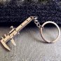 Classic 3D Movable Vernier Caliper Ruler Model Keychain Key Chain Keyring Keyfob