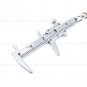 Classic 3D Movable Vernier Caliper Ruler Model Keychain Key Chain Keyring Keyfob
