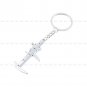 Classic 3D Movable Vernier Caliper Ruler Model Keychain Key Chain Keyring Keyfob