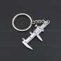 Classic 3D Movable Vernier Caliper Ruler Model Keychain Key Chain Keyring Keyfob