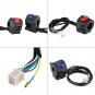 1 Pair Motorcycle 7/8" Left Right Handlebar Mount Switch w/Horn Ignition Control
