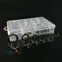 75 Pcs Oval Ceramic Fishing Rod Guide Line Tip Kit Double Feet Ring Repair Eye