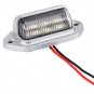 2x White 6-LED License Plate Tag Light Boat RV Truck Trailer Interior Step Lamp