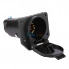 7 Pin Round Trailer Plug 7 Way Blade Socket Adapter Connector for Caravan Towbar