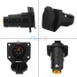 7 Pin Round Trailer Plug 7 Way Blade Socket Adapter Connector for Caravan Towbar