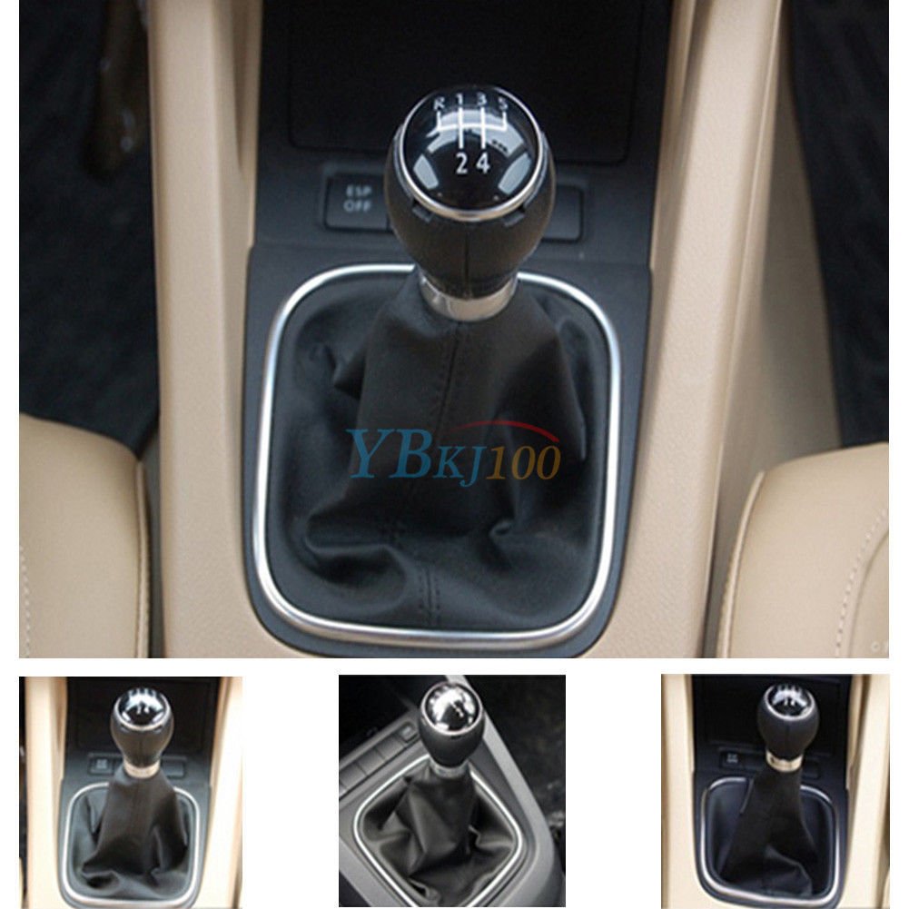 5 Speed Car Gear Shift Knob Gaiter Boot For VW Golf 6 MK5 MK6 Jetta 2005-2014