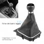 5 Speed Car Gear Shift Knob Gaiter Boot For VW Golf 6 MK5 MK6 Jetta 2005-2014