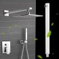 Bathroom Square Chrome Wall Mounted Shower Extension Arm For Rain Shower Head