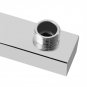 Bathroom Square Chrome Wall Mounted Shower Extension Arm For Rain Shower Head