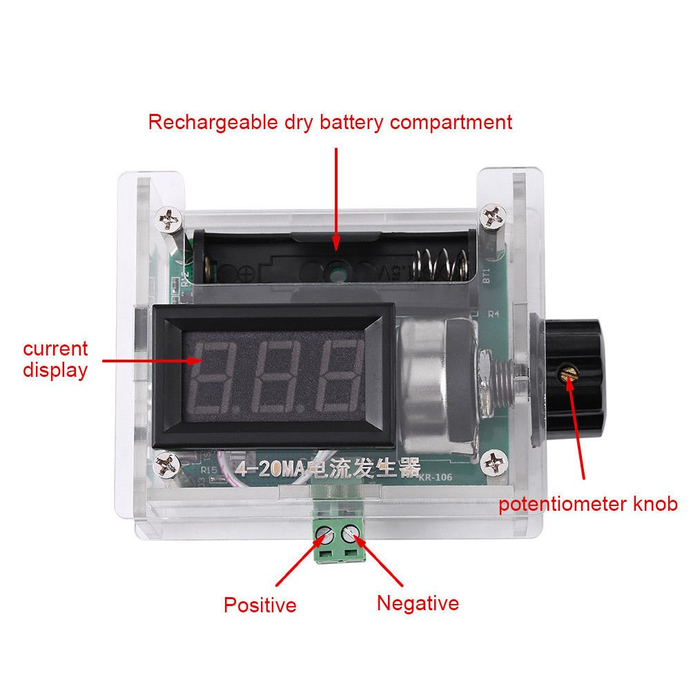 Digital 12-24V 4-20mA Current Signal Generator Transducer Simulator High Q coi