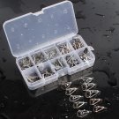 80Pcs 10 Sizes Ceramic Fishing Rod Pole Guides Tips Top Eye Rings Repair Kits