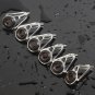 80Pcs 10 Sizes Ceramic Fishing Rod Pole Guides Tips Top Eye Rings Repair Kits