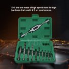 11Pcs Screw Extractor Drill Guide Removal Broken Bolts Fastners Easy Out Set coi
