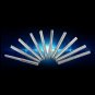 10pc 3.175mm 17mm x 38mm Double Straight Flutes End Mill CNC Milling Cutter Tool