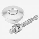 Universal Engine Bonnet Push Button Hood Quick Pin Latch Lock Clip Set Sliver