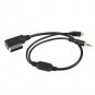 1x Car AMI MDI MMI 3.5mm MP3 AUX Adapter Cable Black For Audi A6L Q5 Q7 A8 S5 A5