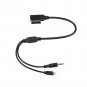 1x Car AMI MDI MMI 3.5mm MP3 AUX Adapter Cable Black For Audi A6L Q5 Q7 A8 S5 A5