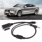 1x Car AMI MDI MMI 3.5mm MP3 AUX Adapter Cable Black For Audi A6L Q5 Q7 A8 S5 A5