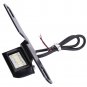 Universal Motorcycle License Plate Mount Holder Bracket LED Tail Light Black
