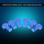 50Pcs Blue Plastic Lock Quick Wire Splice Clips Terminal Connectors 0.72-2.5mm²