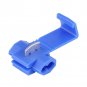 50Pcs Blue Plastic Lock Quick Wire Splice Clips Terminal Connectors 0.72-2.5mm²
