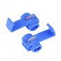 50Pcs Blue Plastic Lock Quick Wire Splice Clips Terminal Connectors 0.72-2.5mm²