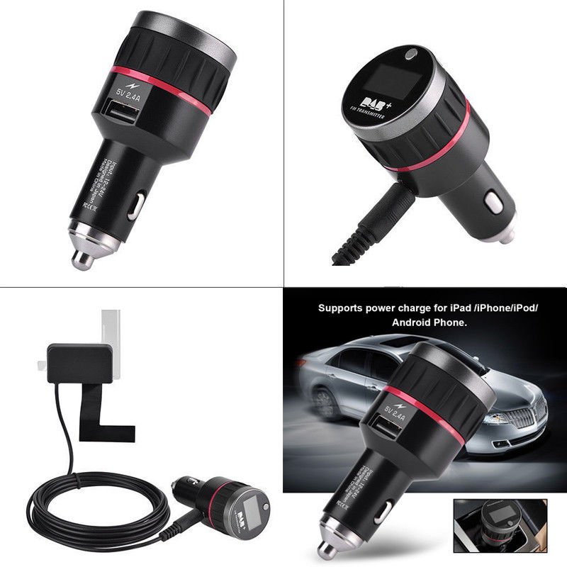 Car DAB Radio Receiver Tuner Digital FM Transmitter Adapter Antenna USB Charger
