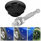 1x Universal Engine Bonnet Push Button Hood Car Quick Pin Latch Lock Clip Black