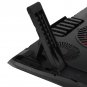 5 Fans USB Cooler Cooling Pad Adjustable Stand Red LED Light Radiator for Laptop