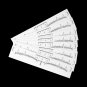 50X Disposable Eyebrow Ruler Sticker Eyebrow Shaping Tool for Makeup Measurement
