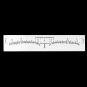 50X Disposable Eyebrow Ruler Sticker Eyebrow Shaping Tool for Makeup Measurement
