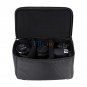 Black Waterproof Padded Partition Protect Insert Bag Case For Camera Lens
