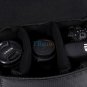 Black Waterproof Padded Partition Protect Insert Bag Case For Camera Lens