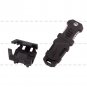 Stainless Steel Webbing Buckle Self Defence Survival Tools EDC Black Mini Knife