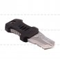 Stainless Steel Webbing Buckle Self Defence Survival Tools EDC Black Mini Knife