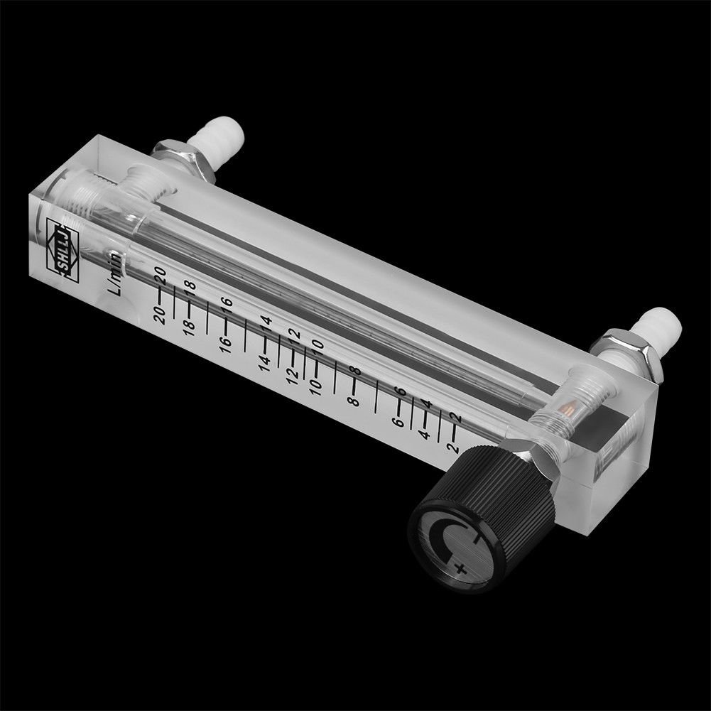 LZQ-7 Acrylic Flowmeter 2-20 LPM Flow Meter for Oxygen/Air/Gas Hot EM