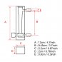 LZQ-7 Acrylic Flowmeter 2-20 LPM Flow Meter for Oxygen/Air/Gas Hot EM