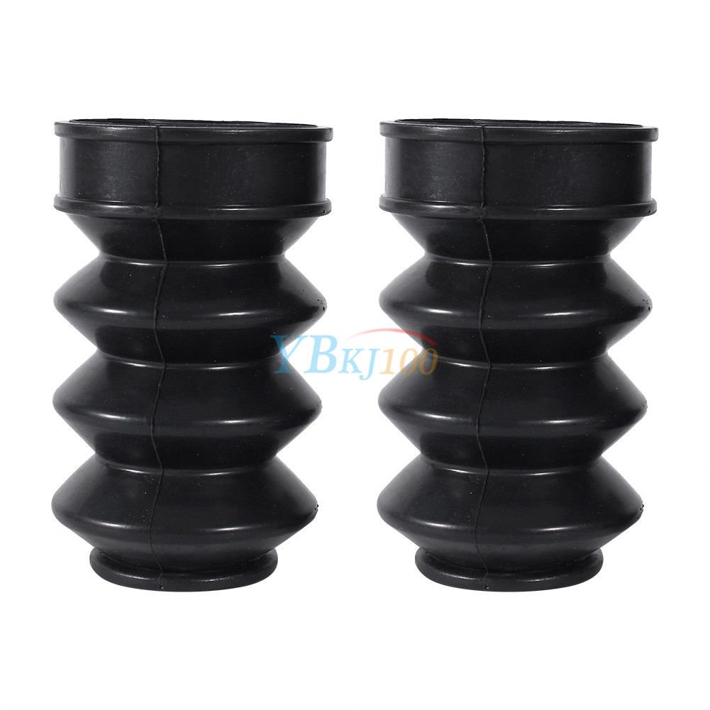 39mm Front Fork Boots Rubber Cover Gaiters For Harley Sportster Dyna FX XL 883