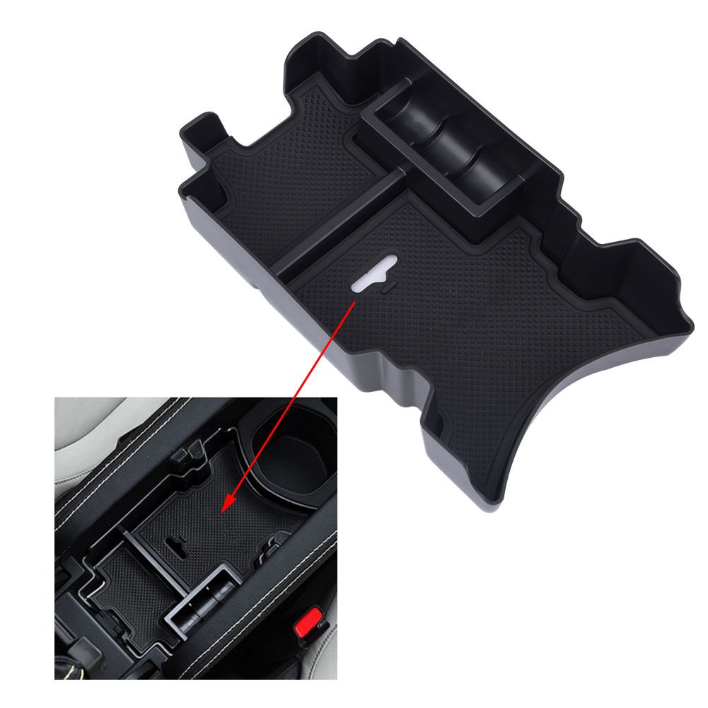 ABS Center Console Armrest Storage Box Organizer Tray Set For Honda Civic 10th